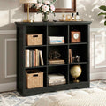 38.6'' Wide 9 Cube Storage Organizer with Charging Station