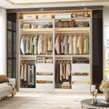 72'' Closet System with 6 Drawers and 4 Hanging Rods
